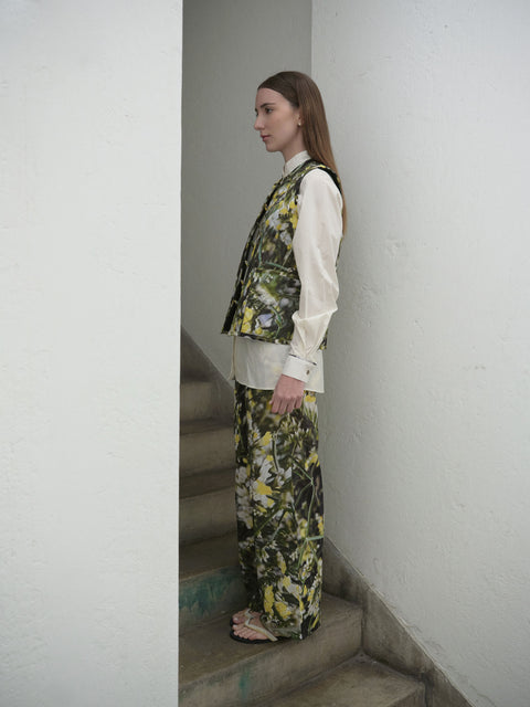 AZUCENA VEST IN AMARILLA PRINT