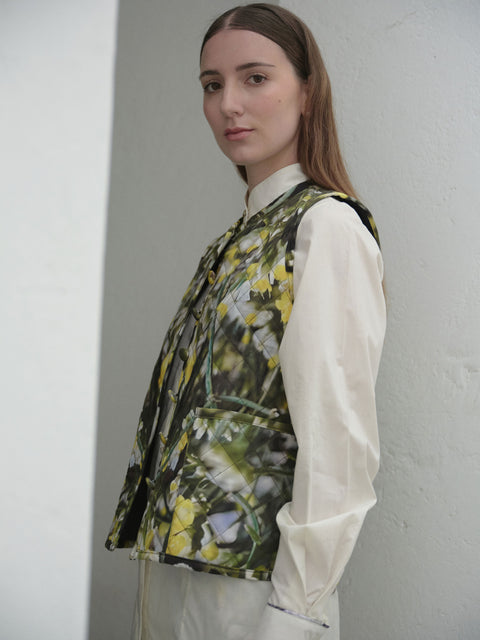 AZUCENA VEST IN AMARILLA PRINT