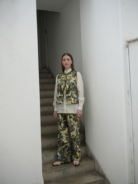 AZUCENA VEST IN AMARILLA PRINT