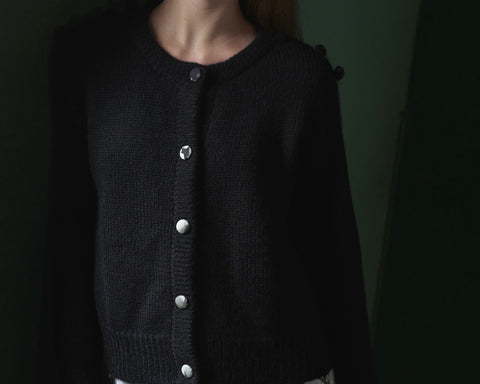 MENDIBURU CARDIGAN IN BLACK