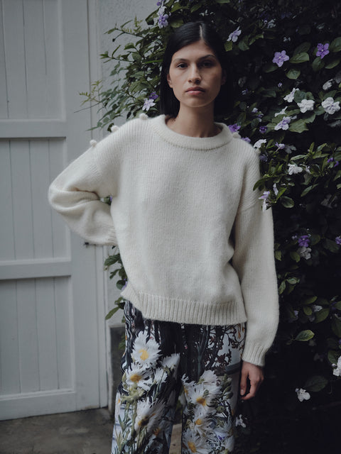 MELGAR SWEATER IN IVORY