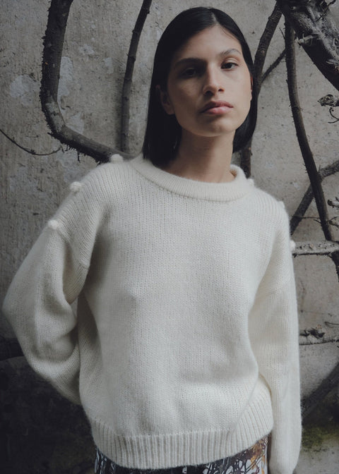 MELGAR SWEATER IN IVORY