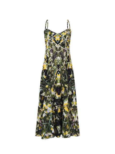 CAMPANILLA DRESS IN AMARILLA PRINT
