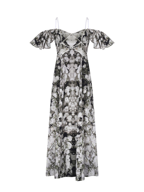 CASTAÑETA DRESS IN OCTUBRE PRINT