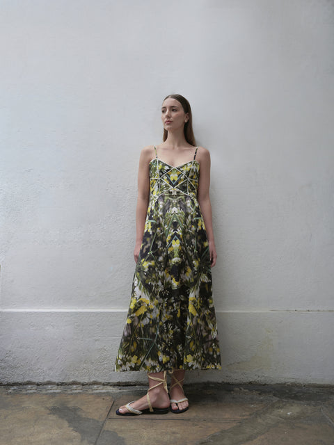 CAMPANILLA DRESS IN AMARILLA PRINT