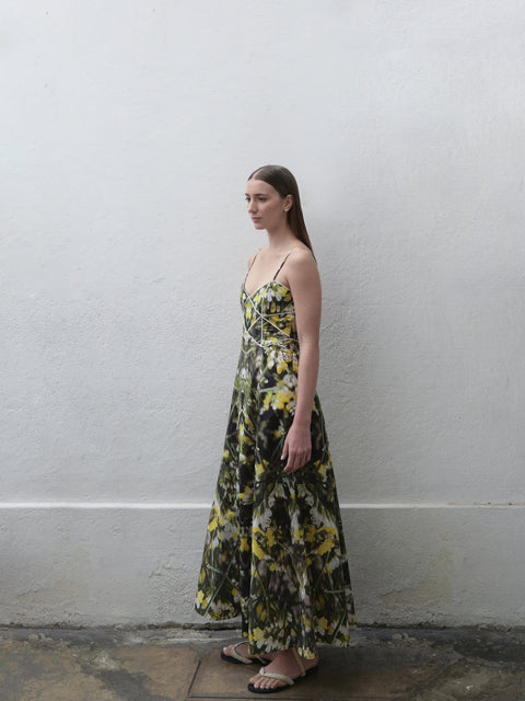 CAMPANILLA DRESS IN AMARILLA PRINT