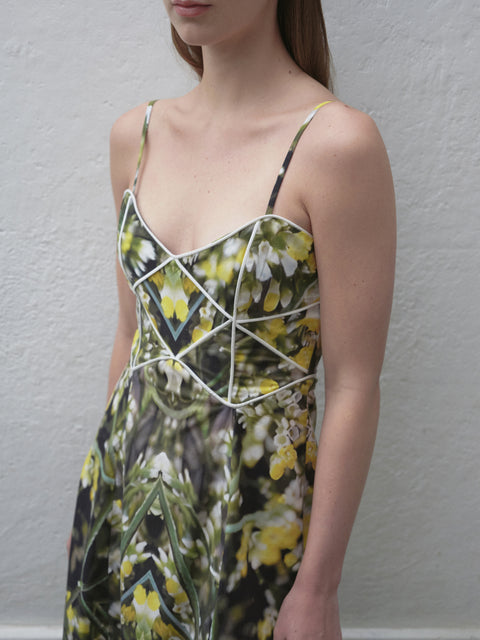 CAMPANILLA DRESS IN AMARILLA PRINT