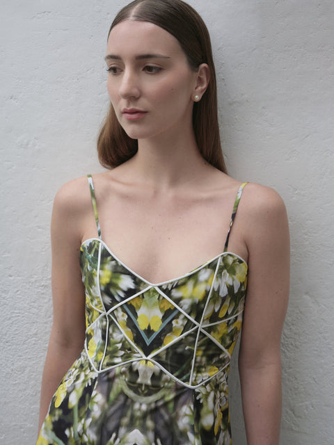 CAMPANILLA DRESS IN AMARILLA PRINT