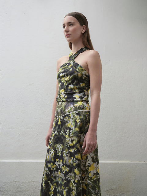 RETIRO TOP IN AMARILLA PRINT