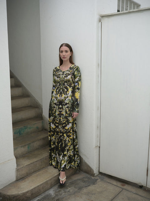 LEANDRA DRESS IN AMARILLA PRINT