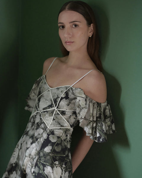 CASTAÑETA DRESS IN OCTUBRE PRINT
