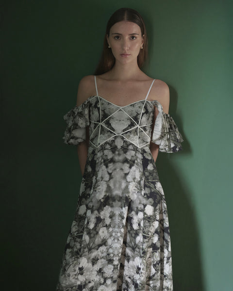 CASTAÑETA DRESS IN OCTUBRE PRINT