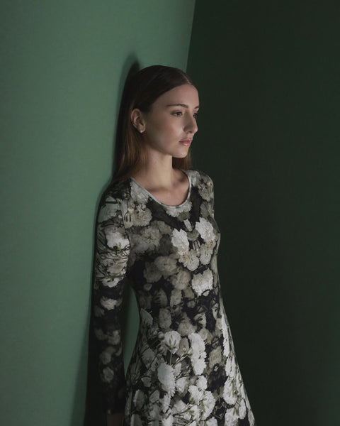 LEANDRA DRESS IN OCTUBRE PRINT